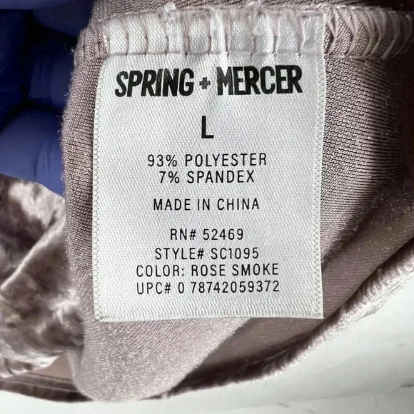 Velvet Legging Tee Spring + Mercer Pink Short Sleeve Top Womens L Lagon Look - Picture 5 of 9